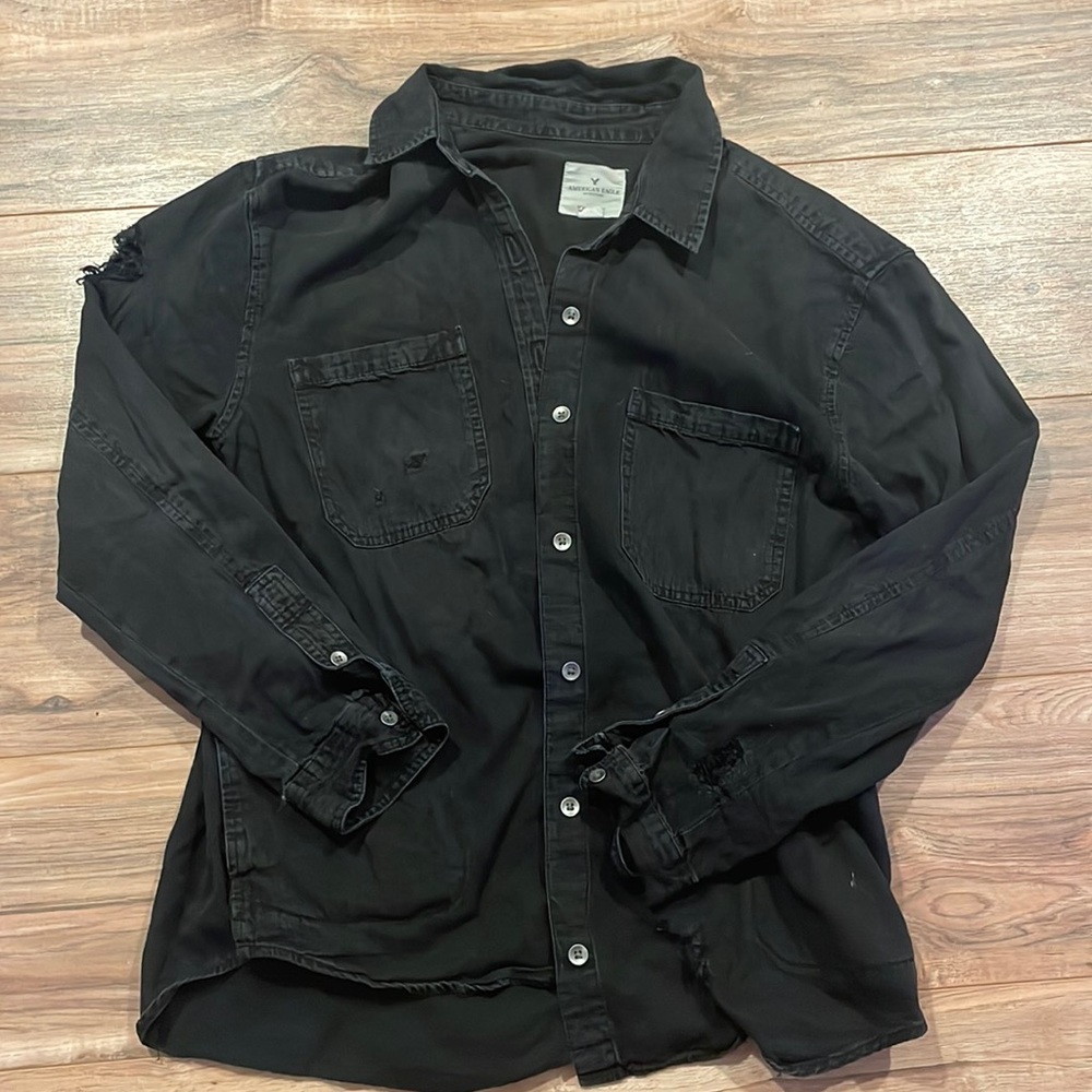 Adorable American Eagle Oversized Button Down - image 1